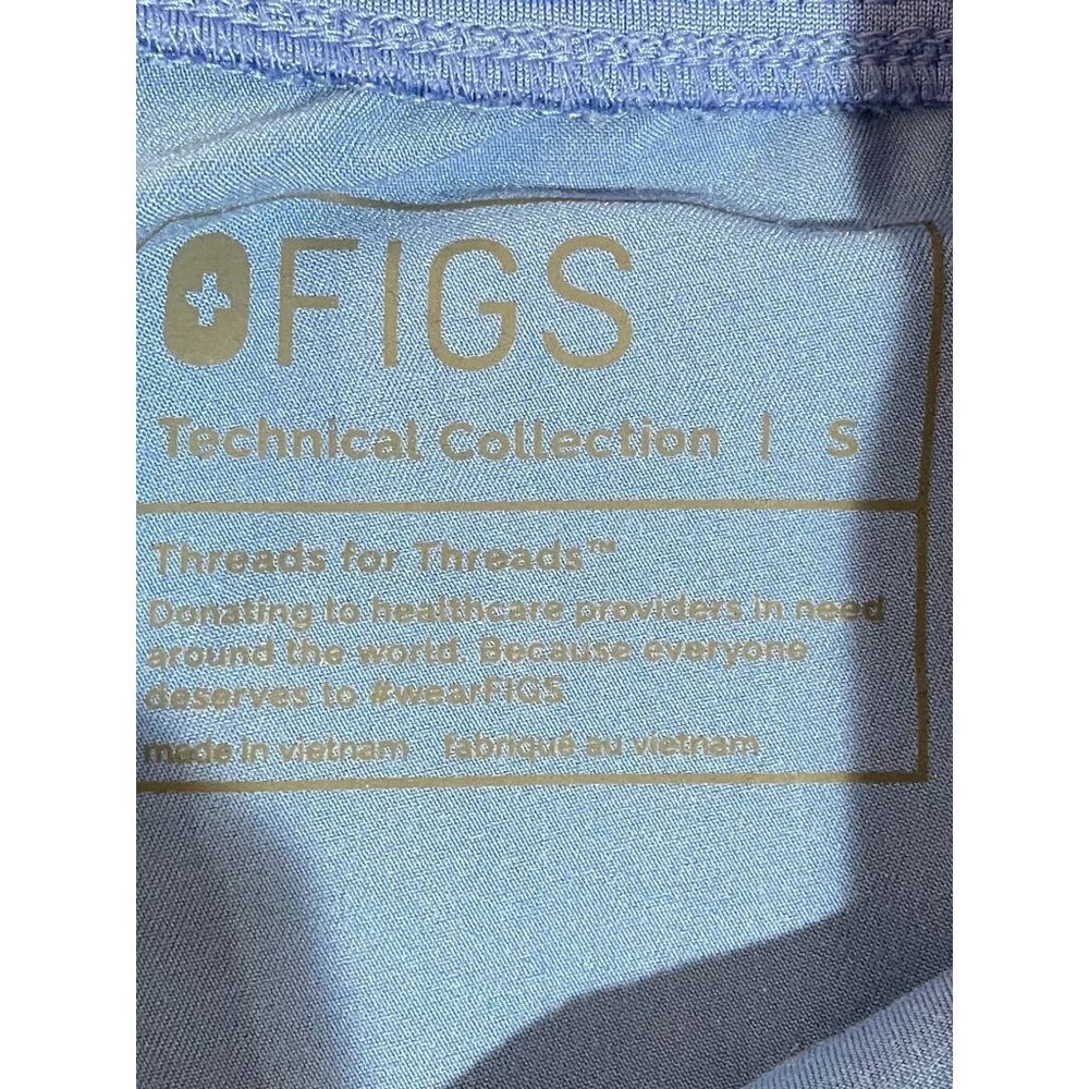 Figs Womens Technical Collection Jogger Scrub Pants In Blue S Adjustable Waist - Picture 7 of 12
